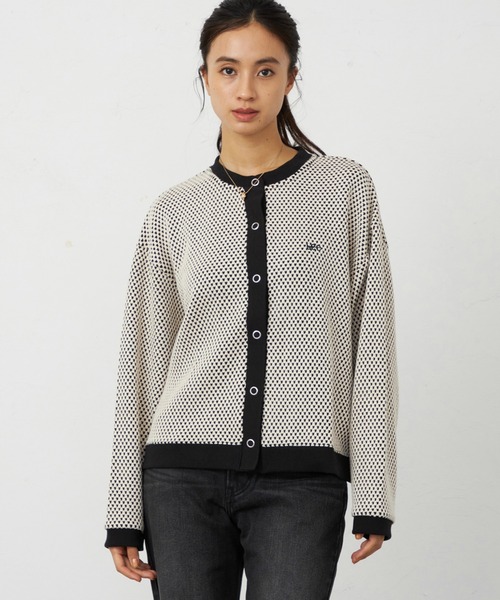 Lee/リー ニットジャガードカーディガン ビッグスナップボタン