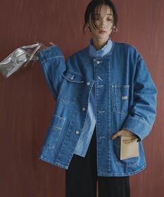 CLASSY.5月号掲載】デニムブルゾン（テーラードジャケット