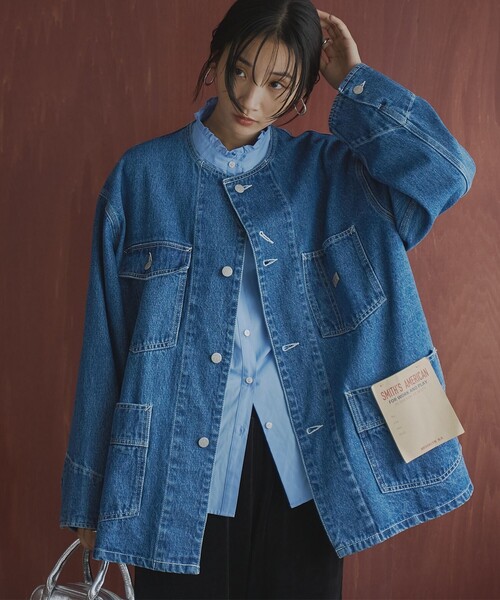 SMITH'S（スミス）の「SMITH’S（スミス）別注カバーオール（カバーオール・レディース・コバルトブルー/ブラック/ナチュラル・FREE）」の15枚目の写真