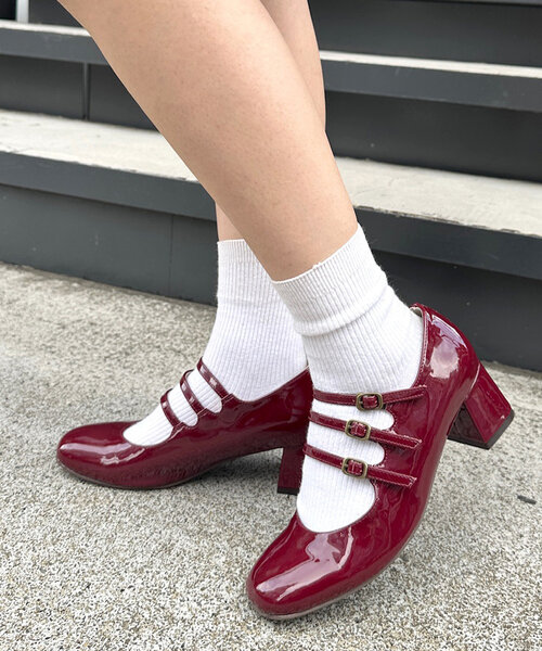 w closet(ダブルクローゼット)の「メリージェーンパンプス(パンプス・レディース・アイボリー/ブラック/レッド/シルバー系その他・MEDIUM/LARGE)」の3枚目の写真