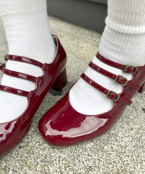 w closet(ダブルクローゼット)の「メリージェーンパンプス(パンプス・レディース・アイボリー/ブラック/レッド/シルバー系その他・MEDIUM/LARGE)」の12枚目の写真