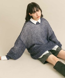 KBF | シースルースパンコールニット(ニット/セーター)