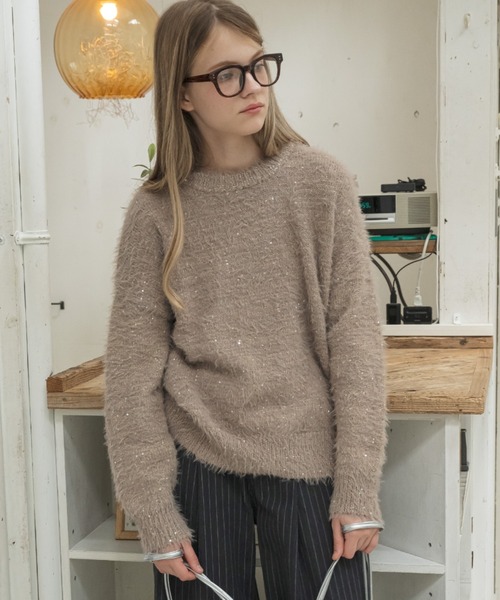 HARE(ハレ) | 【NEW ARRIVAL】 __ ⁡ ラメフェザーニットプル