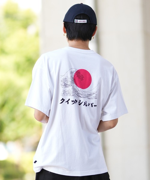 Quiksilver(クイックシルバー)の「【ムラサキスポーツ限定】QUIKSILVER/クイックシルバー 半袖Tee オーバーサイズ バックプリント JAPAN QST244602M(Tシャツ/カットソー・メンズ・ブラック/ホワイト・L/M/XL)」の6枚目の写真
