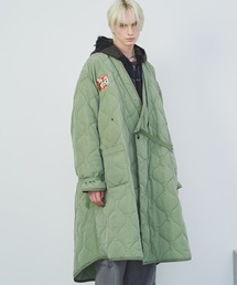 AIVER | AIVER　キルティングロングベトコート(ミリタリージャケット)