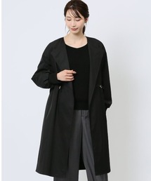 イノウェーブ/INNOWAVE タッサー ノーカラーコート