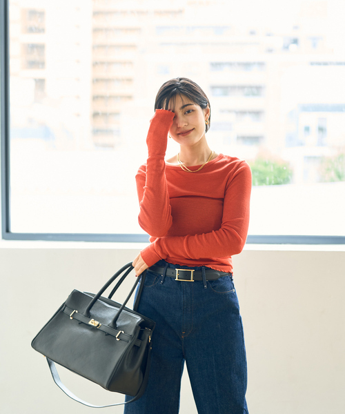 TICCA/ティッカ】ウールシルククルーネックプルオーバー