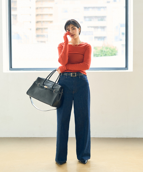 TICCA/ティッカ】ウールシルククルーネックプルオーバー