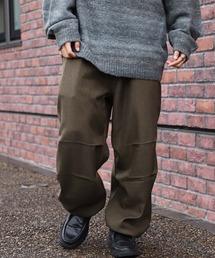 ROOT THREE（ルートスリー）の「【ROOT THREE】 ストレッチ ポリツイル ワイド イージー テック パンツ（その他パンツ）」