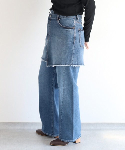 cepo（セポ）の「〈セットアップコーデ可能〉ラップデニムミニスカート（デニムスカート・レディース・ワンウォッシュ/ブルー系2・S/M/L）」の22枚目の写真
