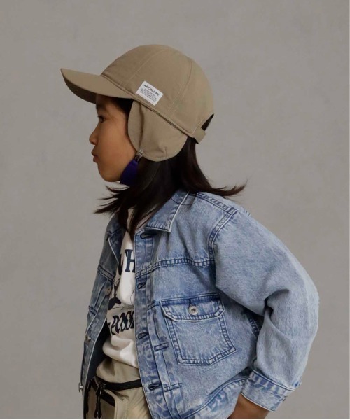 ARCH & LINE(アーチアンドライン)の「Re:NYLON HIKING CAP(キャップ・キッズ・ブラック/ベージュ/ライトグレー/オリーブ・54/57)」の3枚目の写真