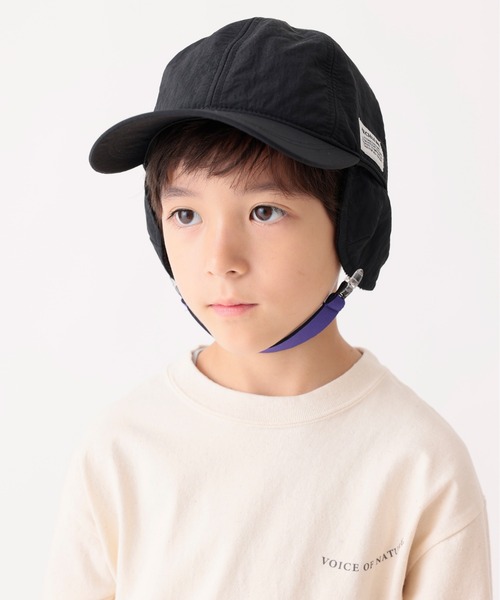 ARCH & LINE(アーチアンドライン)の「Re:NYLON HIKING CAP(キャップ・キッズ・ブラック/ベージュ/ライトグレー/オリーブ・54/57)」の2枚目の写真