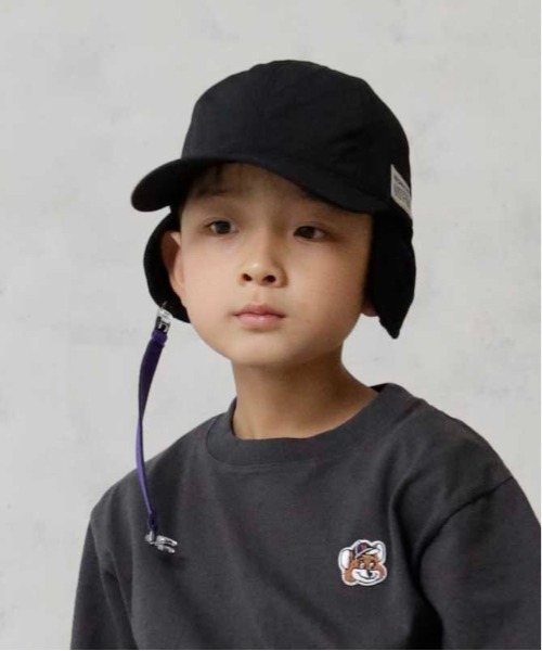 ARCH & LINE(アーチアンドライン)の「Re:NYLON HIKING CAP(キャップ・キッズ・ブラック/ベージュ/ライトグレー/オリーブ・54/57)」の6枚目の写真