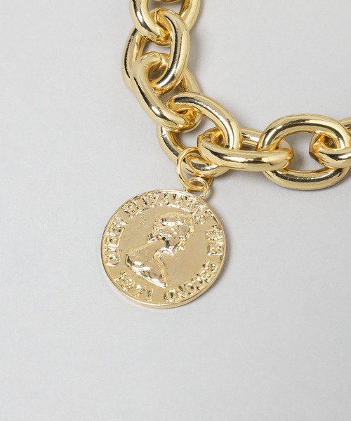 A part by（アパートバイ）の「コインチェーンブレスレット（ブレスレット・レディース・ゴールド・FREE）」の3枚目の写真