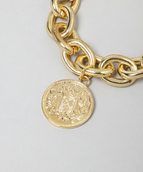 A part by（アパートバイ）の「コインチェーンブレスレット（ブレスレット・レディース・ゴールド・FREE）」の4枚目の写真