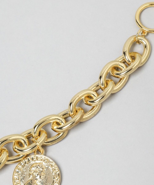 A part by（アパートバイ）の「コインチェーンブレスレット（ブレスレット・レディース・ゴールド・FREE）」の5枚目の写真