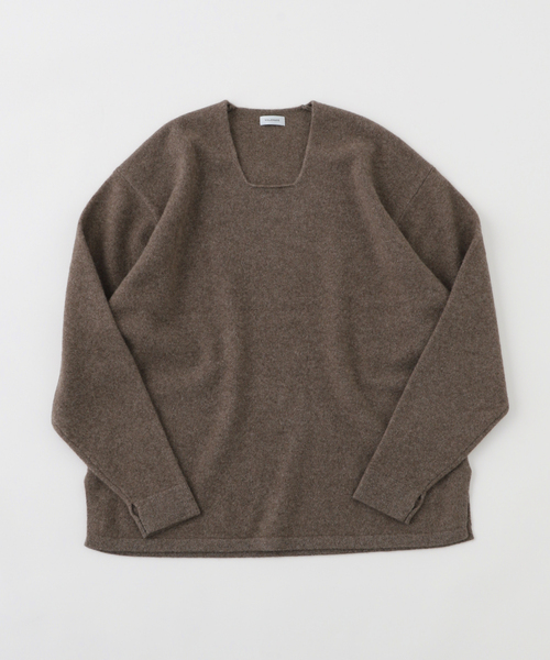 walenode（ウェルノード）の「walenode for EDIFICE 別注 YAK Square knit miura SP（ニット/セーター・メンズ・ブラック/ベージュ・2/3）」の2枚目の写真