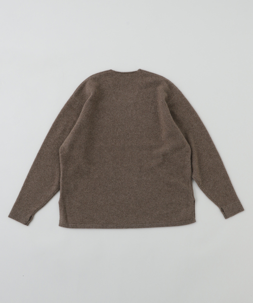 walenode（ウェルノード）の「walenode for EDIFICE 別注 YAK Square knit miura SP（ニット/セーター・メンズ・ブラック/ベージュ・2/3）」の7枚目の写真