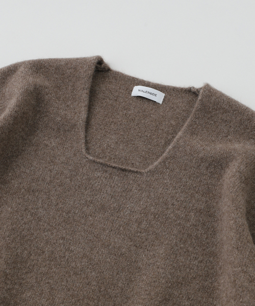 walenode（ウェルノード）の「walenode for EDIFICE 別注 YAK Square knit miura SP（ニット/セーター・メンズ・ブラック/ベージュ・2/3）」の6枚目の写真