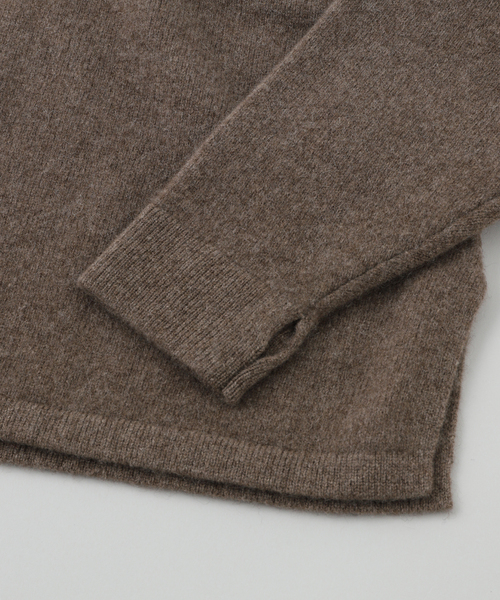 walenode（ウェルノード）の「walenode for EDIFICE 別注 YAK Square knit miura SP（ニット/セーター・メンズ・ブラック/ベージュ・2/3）」の5枚目の写真