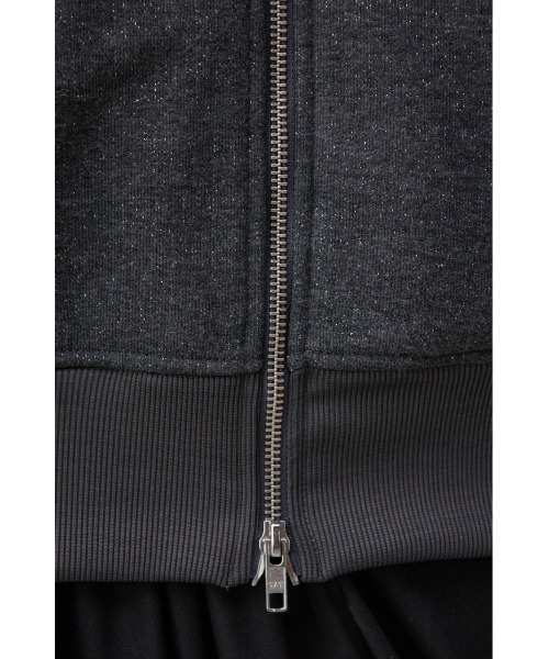 AZUL by moussy（アズールバイマウジー）の「ラメウラケビッグパーカー（パーカー・レディース・チャコールグレー/杢グレー・FREE）」の14枚目の写真