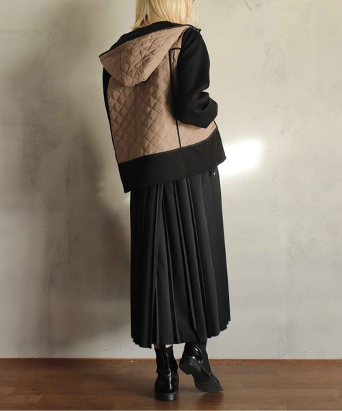 kese-moi(ケセモイ)の「切替フードブルゾン(ブルゾン・レディース・ベージュ/カーキ・FREE)」の15枚目の写真