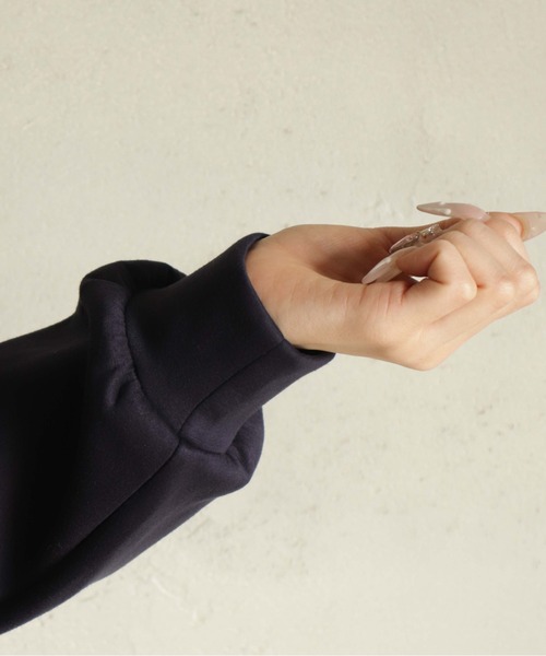 kese-moi(ケセモイ)の「切替フードブルゾン(ブルゾン・レディース・ベージュ/カーキ・FREE)」の7枚目の写真