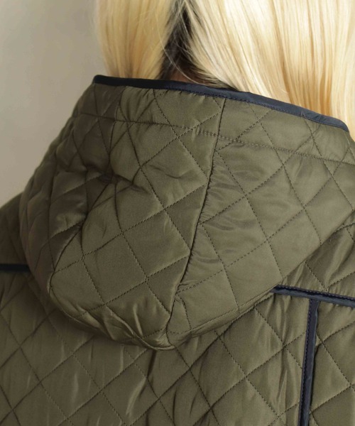 kese-moi(ケセモイ)の「切替フードブルゾン(ブルゾン・レディース・ベージュ/カーキ・FREE)」の8枚目の写真