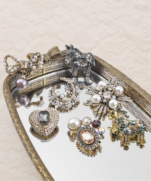 ビジューアンティークブローチ（ブローチ/コサージュ）｜styiro