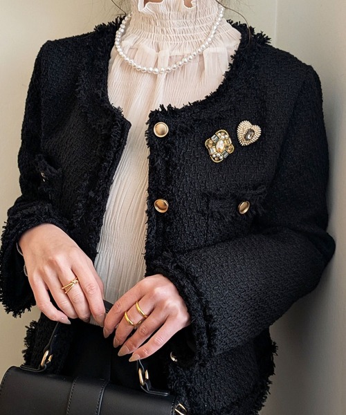 ビジューアンティークブローチ（ブローチ/コサージュ）｜styiro