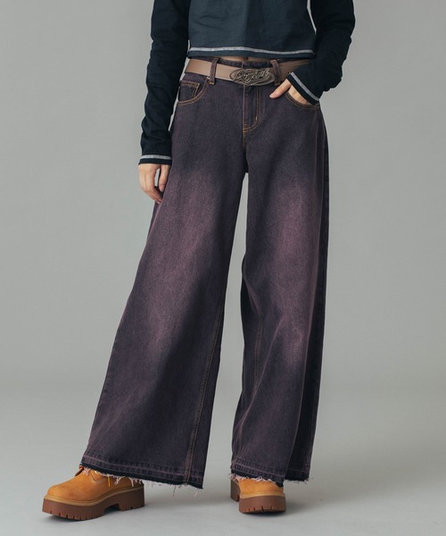 X-girl（エックスガール）の「OVAL LOGO BUCKLE BELT（ベルト・レディース・ブラウン/ブラック・ONE SIZE）」の20枚目の写真