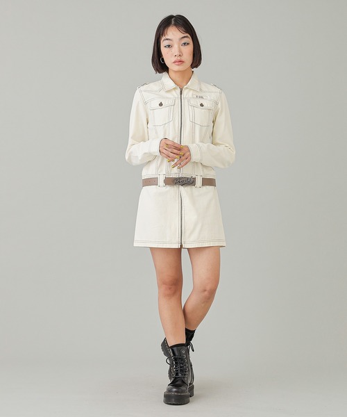 X-girl（エックスガール）の「OVAL LOGO BUCKLE BELT（ベルト・レディース・ブラウン/ブラック・ONE SIZE）」の21枚目の写真