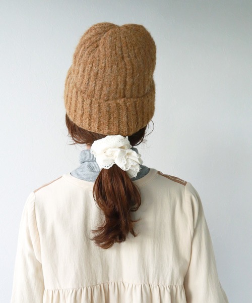 Crisp（クリスプ）の「シャギーニットキャップ（ニットキャップ/ビーニー・レディース・グレー/ブラウン/アイボリー・FREE）」の8枚目の写真