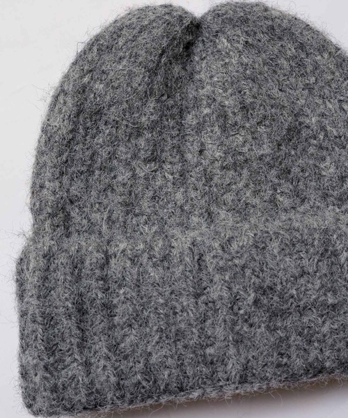 Crisp（クリスプ）の「シャギーニットキャップ（ニットキャップ/ビーニー・レディース・グレー/ブラウン/アイボリー・FREE）」の12枚目の写真