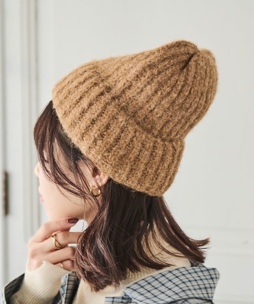 Crisp（クリスプ）の「シャギーニットキャップ（ニットキャップ/ビーニー・レディース・グレー/ブラウン/アイボリー・FREE）」の18枚目の写真