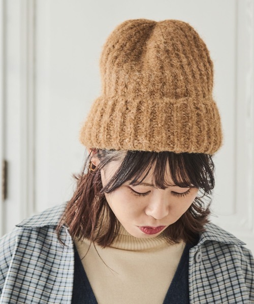 Crisp（クリスプ）の「シャギーニットキャップ（ニットキャップ/ビーニー・レディース・グレー/ブラウン/アイボリー・FREE）」の19枚目の写真