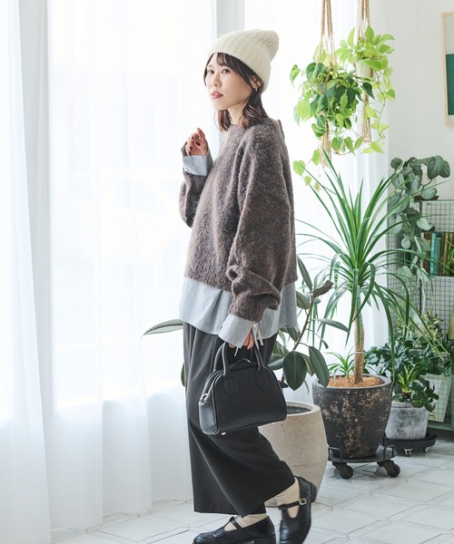 Crisp（クリスプ）の「シャギーニットキャップ（ニットキャップ/ビーニー・レディース・グレー/ブラウン/アイボリー・FREE）」の20枚目の写真