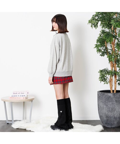 algy（アルジー）の「りぼんロゴトレーナー（スウェット・キッズ・サックスブルー/グレー/ピンク・XX-SMALL/X-SMALL/SMALL/MEDIUM）」の10枚目の写真