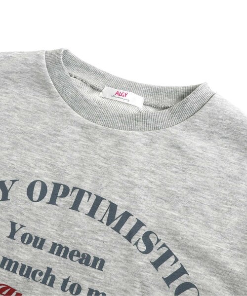 algy（アルジー）の「りぼんロゴトレーナー（スウェット・キッズ・サックスブルー/グレー/ピンク・XX-SMALL/X-SMALL/SMALL/MEDIUM）」の9枚目の写真