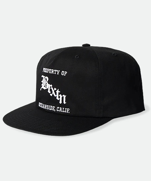 BRIXTON(ブリクストン)の「BRIXTON/ブリクストン キャップ HOME TEAM HP フラットバイザー スナップバック 11700(キャップ・メンズ・ブラック・FREE)」の1枚目の写真