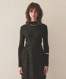 cloenc | 【手洗い可／セレモニー】ラメリブニットプルオーバー(ニット/セーター)