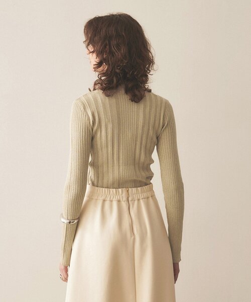 cloenc（クロエンス）の「◆【手洗い可】ラメリブニットプルオーバー（ニット/セーター・レディース・ブラック/ゴールド/シルバー・02）」の6枚目の写真