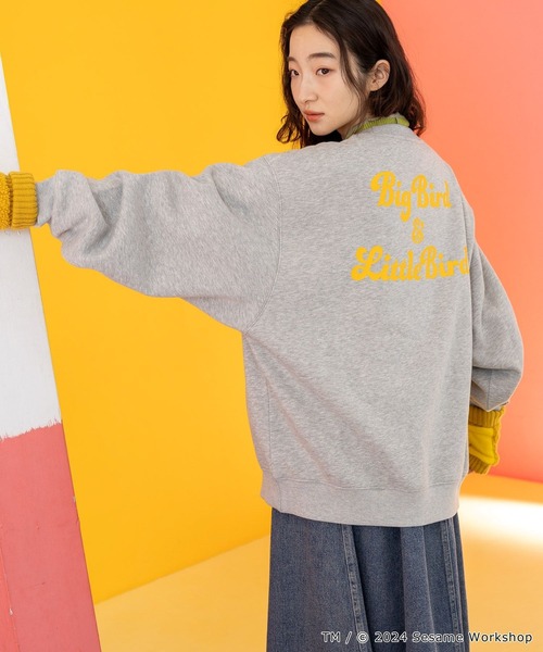 niko and...（ニコアンド）の「【SESAME STREET(セサミストリート)】コラボ 裏起毛プルオーバー（スウェット・レディース・グレー/オフホワイト/グリーン/レッド・FREE）」の16枚目の写真