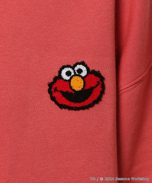 niko and...（ニコアンド）の「【SESAME STREET(セサミストリート)】コラボ 裏起毛プルオーバー（スウェット・レディース・グレー/オフホワイト/グリーン/レッド・FREE）」の7枚目の写真