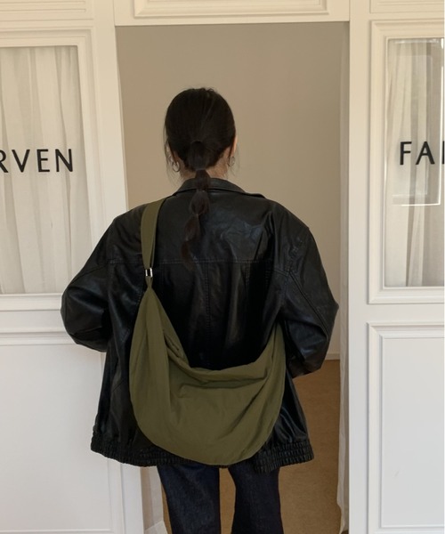 バッグ Cote&Ciel TANANA ECOYARN SLING BAG ナイロン ラウンド ビッグ ショルダー バッグ（ショルダーバッグ