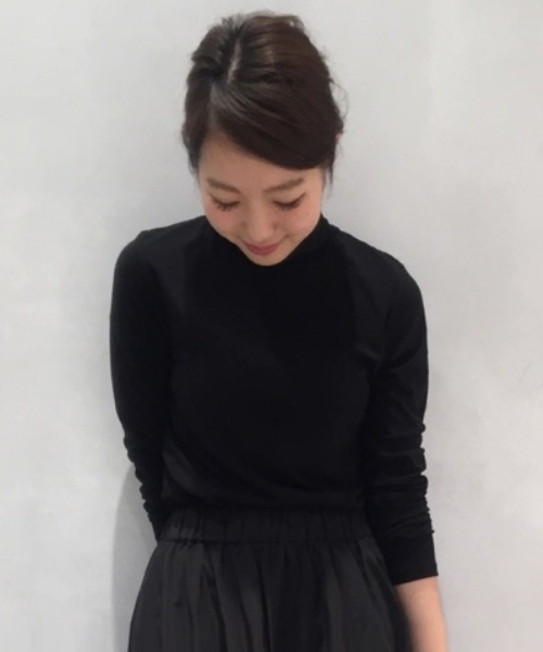 LE JUN（ルジュン）の「ベア天コラーゲン加工タートルネック（Tシャツ/カットソー・レディース・ブラック/ブラック系その他/グレー/オフホワイト・FREE）」の3枚目の写真