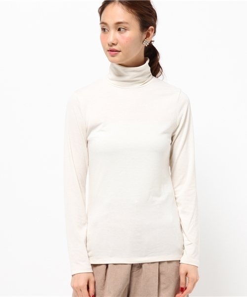 LE JUN（ルジュン）の「ベア天コラーゲン加工タートルネック（Tシャツ/カットソー・レディース・ブラック/ブラック系その他/グレー/オフホワイト・FREE）」の11枚目の写真