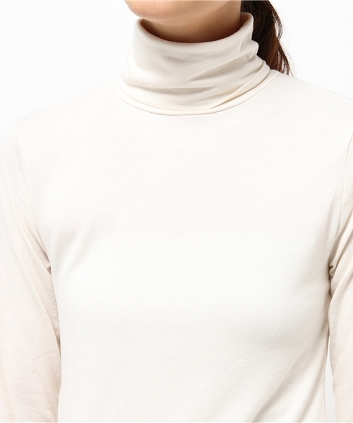 LE JUN（ルジュン）の「ベア天コラーゲン加工タートルネック（Tシャツ/カットソー・レディース・ブラック/ブラック系その他/グレー/オフホワイト・FREE）」の7枚目の写真