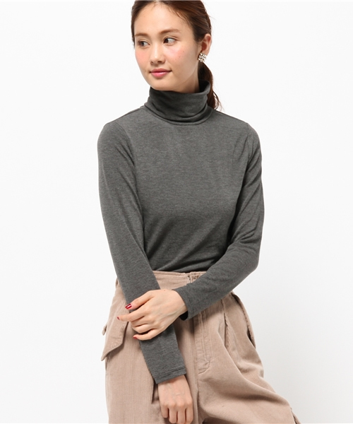 LE JUN（ルジュン）の「ベア天コラーゲン加工タートルネック（Tシャツ/カットソー・レディース・ブラック/ブラック系その他/グレー/オフホワイト・FREE）」の14枚目の写真