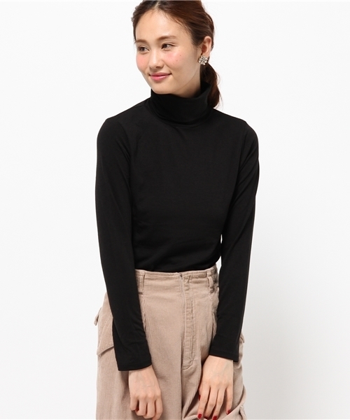 LE JUN（ルジュン）の「ベア天コラーゲン加工タートルネック（Tシャツ/カットソー・レディース・ブラック/ブラック系その他/グレー/オフホワイト・FREE）」の18枚目の写真
